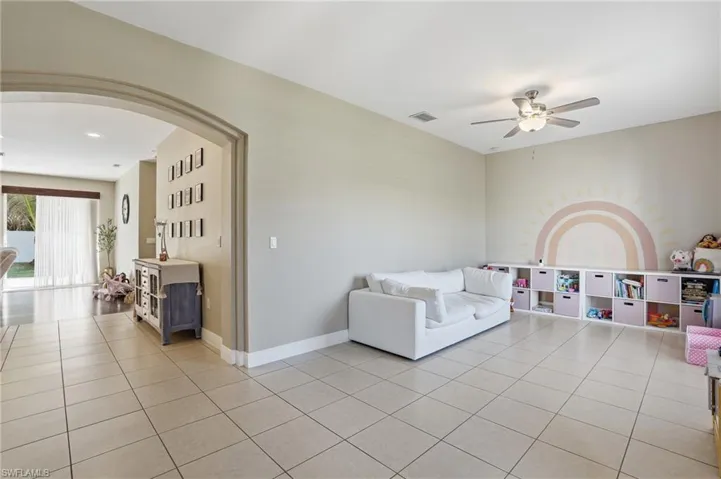 This room was used as a dinning room and now it is a play area.