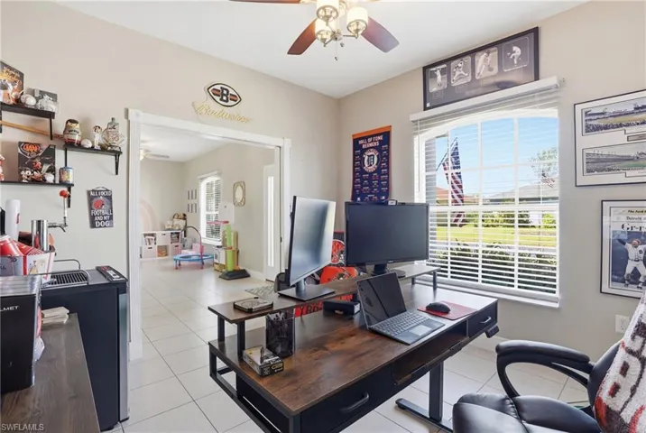 With pocket doors, perfect for working from home.
