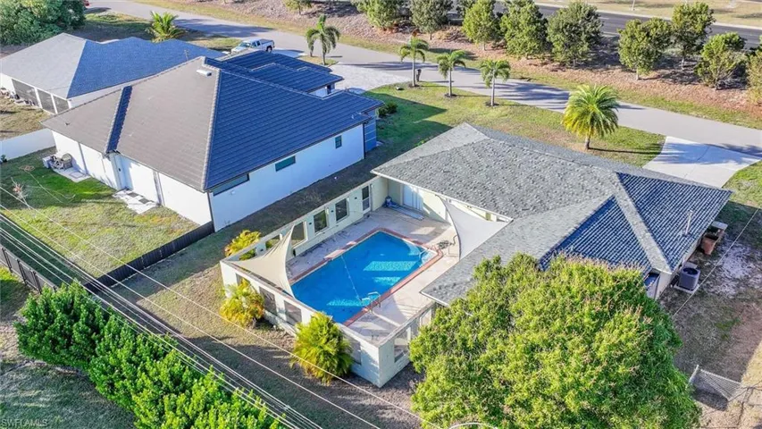 View from above of property