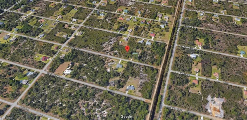 Aerial overview of property's location