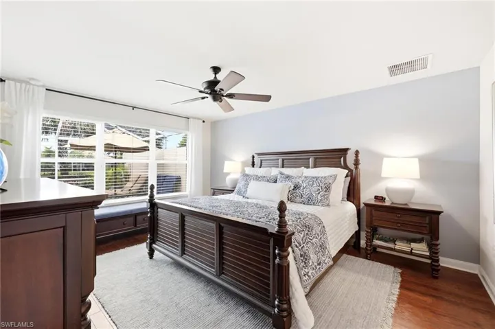 Mastedr Bedroom facing Pool and Lake