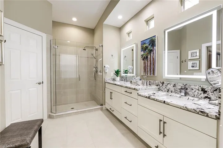 Pool & spa, with kitchen at right rear