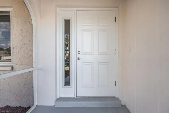 View of exterior entry