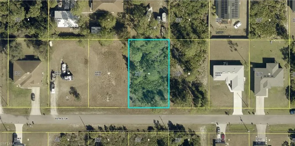 Aerial Property Map. Displaying the property's boundaries and surrounding parcels