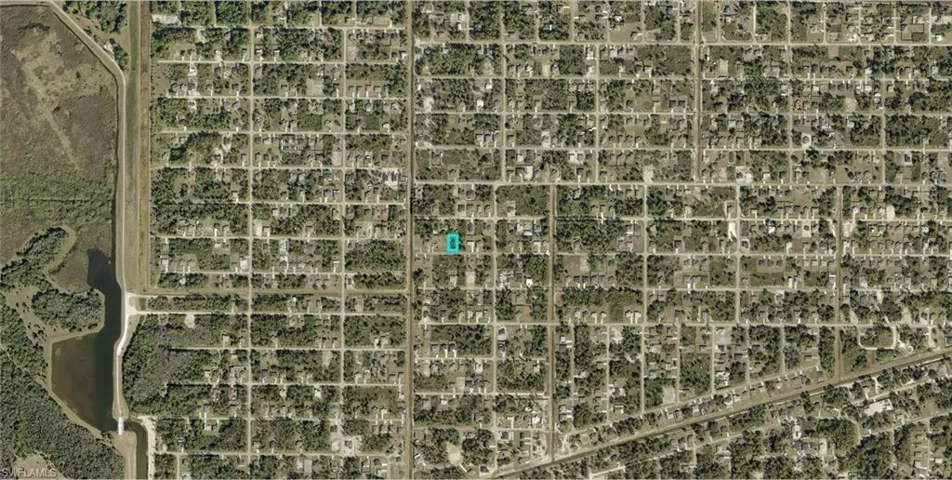 Aerial Map. Illustrating the property's location within a residential area and its relation to surrounding features