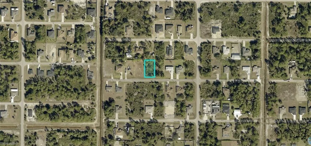 Aerial Map. Indicating the property's boundaries within the surrounding area