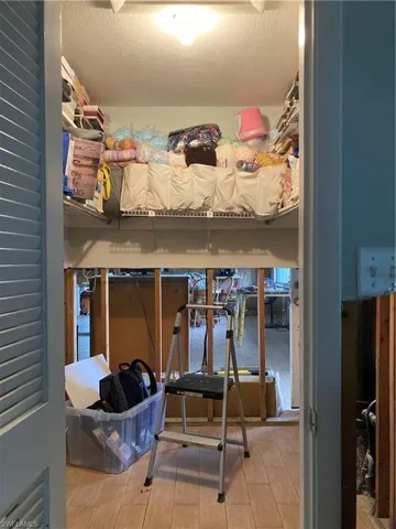 Large walk in closet in master
