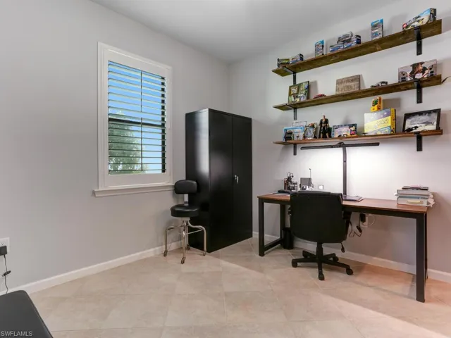 View of tiled office space