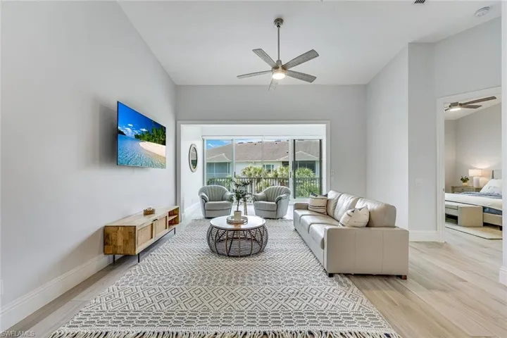 Porcelain plank flooring throughout