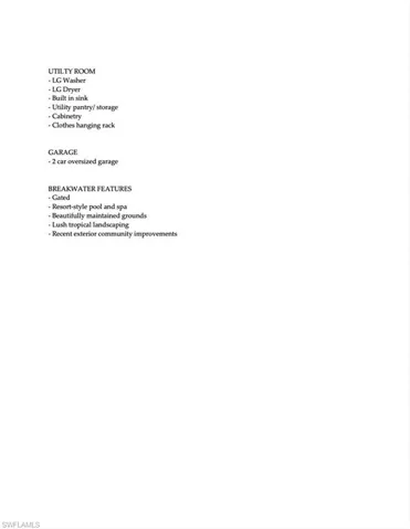 Feature Sheet