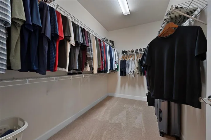 Master walk in closet