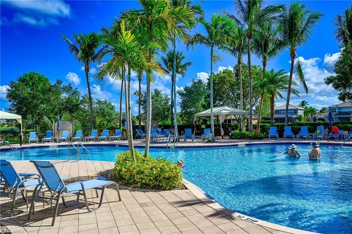 View of pool featuring a gazebo and a patio area