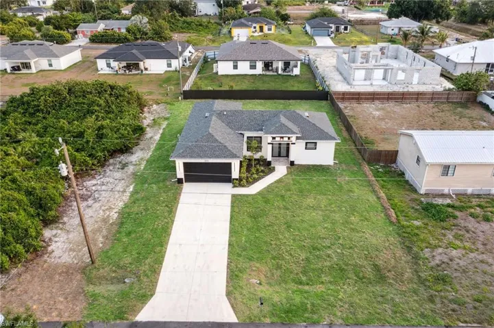 Drone / aerial view with a residential view