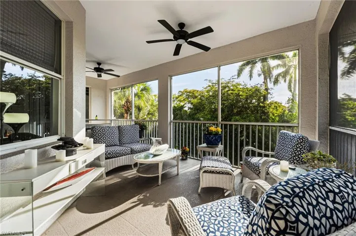 The wraparound lanai is bathed in natural light while still offering a sense of serene, private seclusion. With desirable eastern exposure, it provides a peaceful setting to savor your morning coffee and set a relaxed tone for a perfect day on the links.