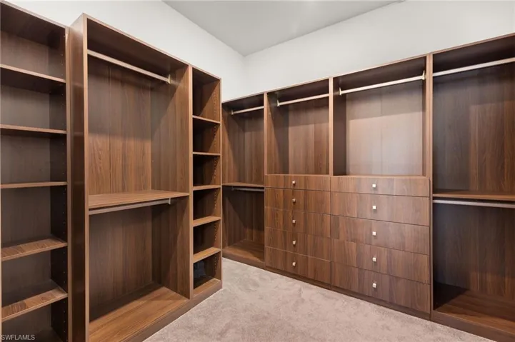 Custom closet off Primary bedroom/bath