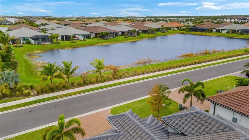 Lake view in front of the home