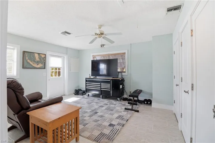 Flex room off the side entrance of the home.