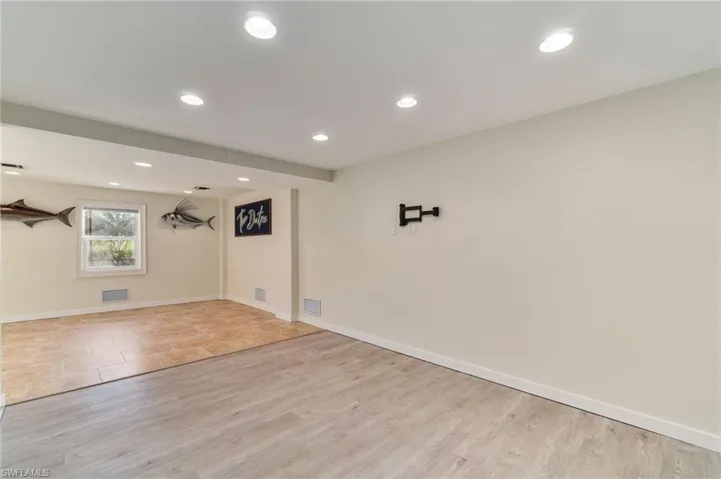 An extra bedroom can be added downstairs with ample room for living and entertaining as well.