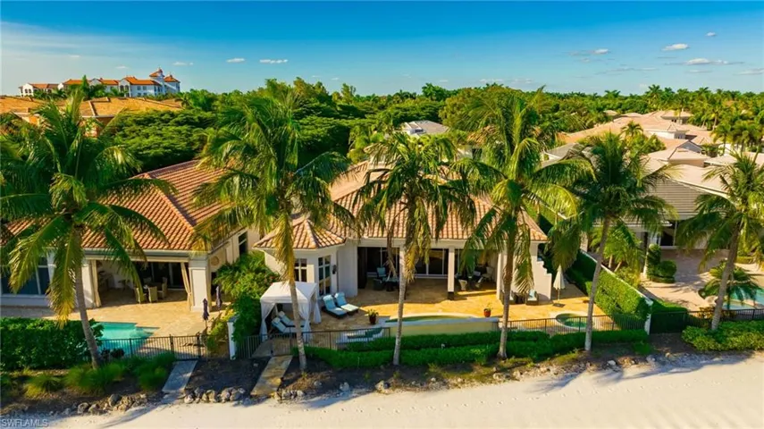 View of property with a fenced front yard