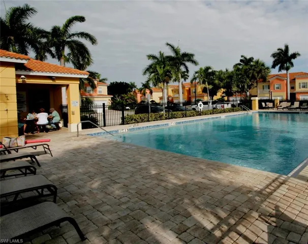 View of pool with a patio area