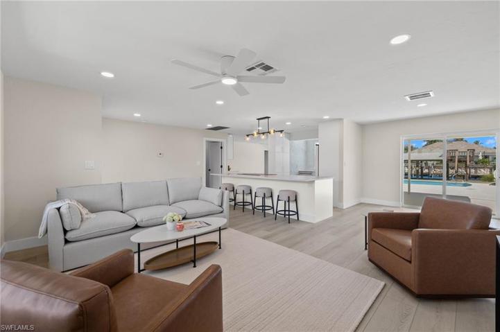 Family Room with Open Kitchen