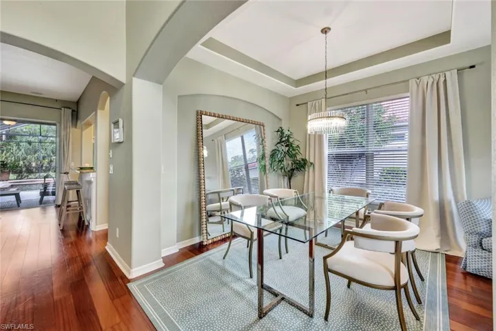 Hallway leading to kitchen and family room