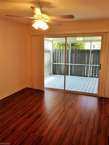 Downstairs primary bedroom overlooking lanai