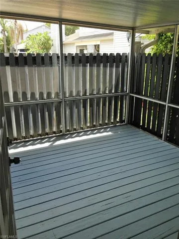 Screened, covered lanai