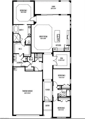 Floor plan w/garage flipped