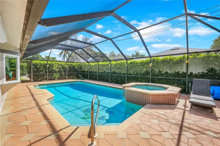 Clean and private, well-maintained pool and spa.