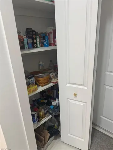 Great storage including this pantry in the kitchen