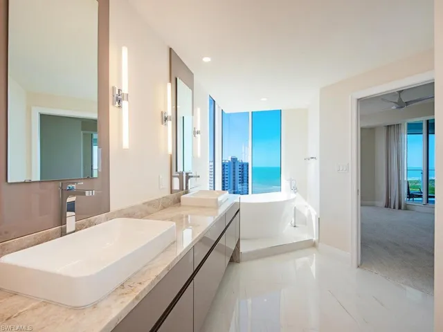 Gulf views as you soak in the jetted tub