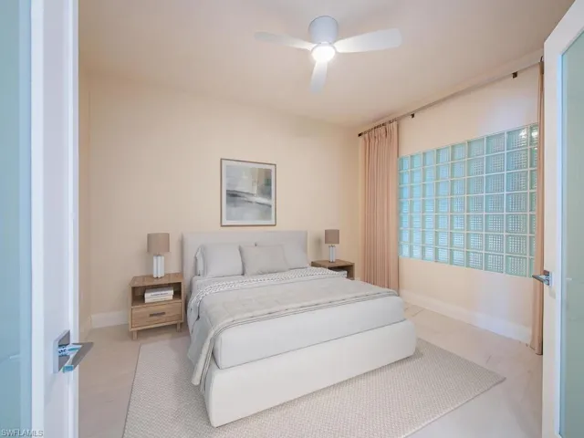 Virtually staged third sleeping area or den/office
