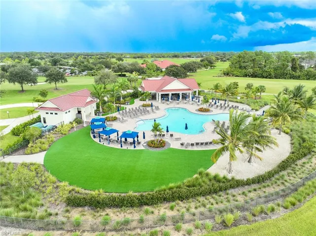 View of pool with a patio area