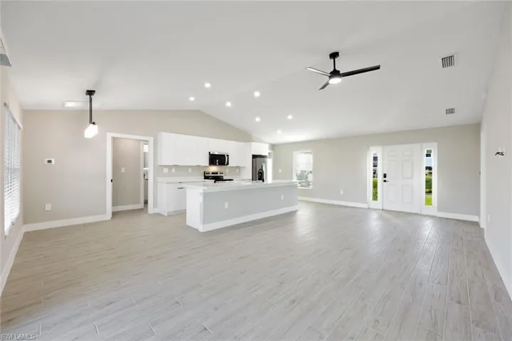 open concept floor plan