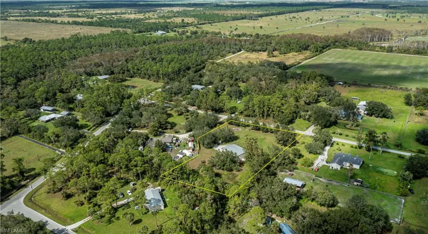 Bird's eye view featuring a rural view