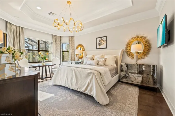 4056 Nova Ln. Naples FL 34119 - Owner's bedroom with tray ceiling