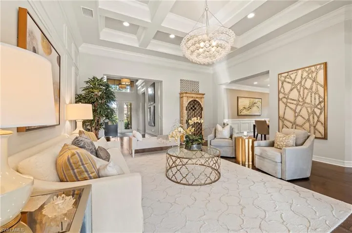 4056 Nova Ln. Naples FL 34119 - Living looking toward foyer