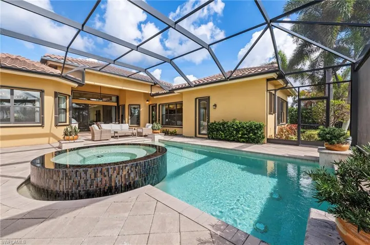 4056 Nova Ln. Naples FL 34119 - View of house from pool deck