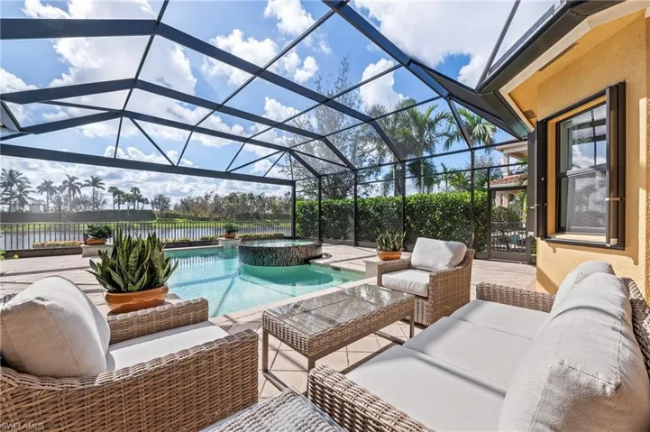4056 Nova Ln. Naples FL 34119 - Private lake view through picture frame screen
