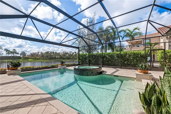 4056 Nova Ln. Naples FL 34119 - Private lake view from pool deck