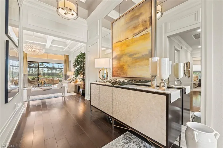 4056 Nova Ln. Naples FL 34119 - Foyer looking into more formal living area