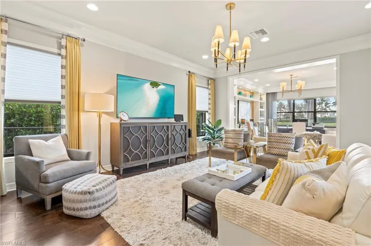4056 Nova Ln. Naples FL 34119 - Casual living area with den beside