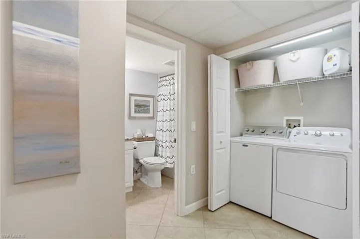 Laundry closet