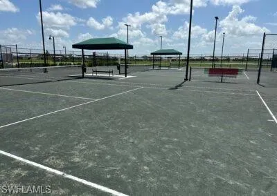 Outdoor tennis courts