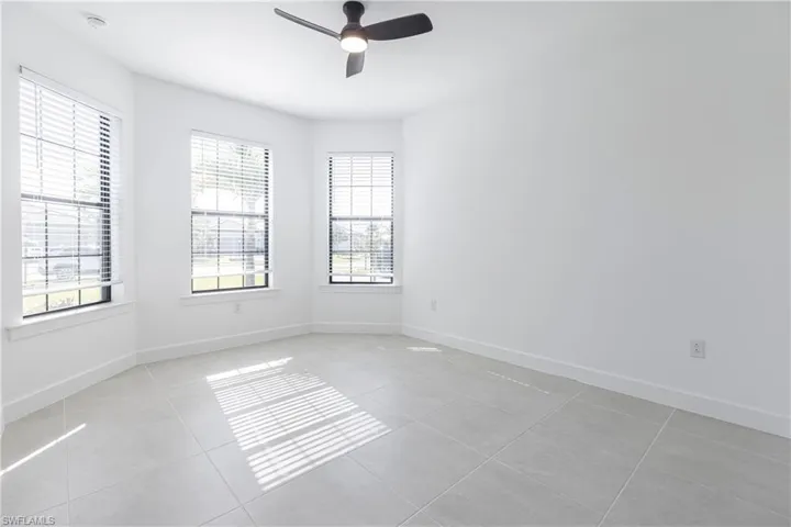 Bedroom two with bay window