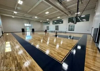 Indoor basketball  court
