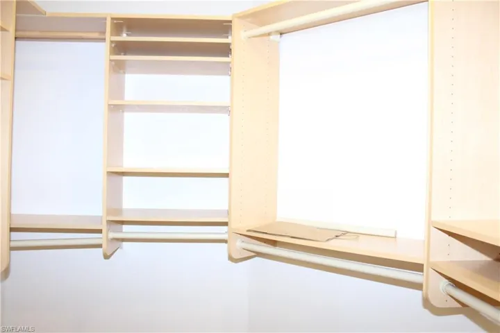View of spacious Master closet