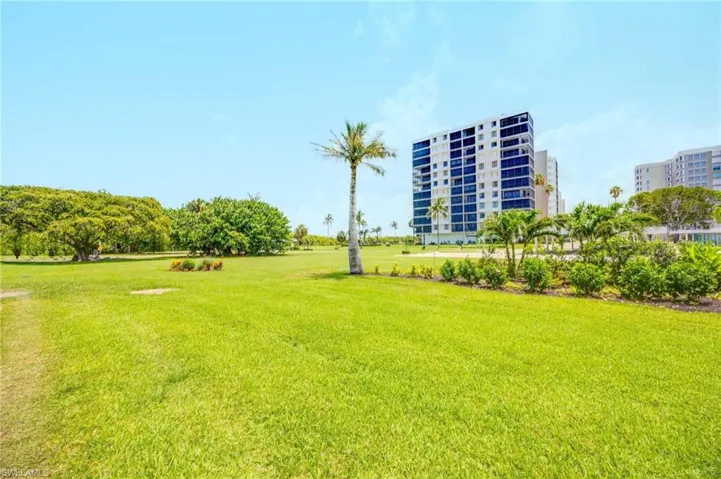 View of green lawn