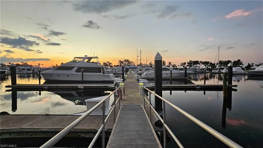 Dock featuring a water view